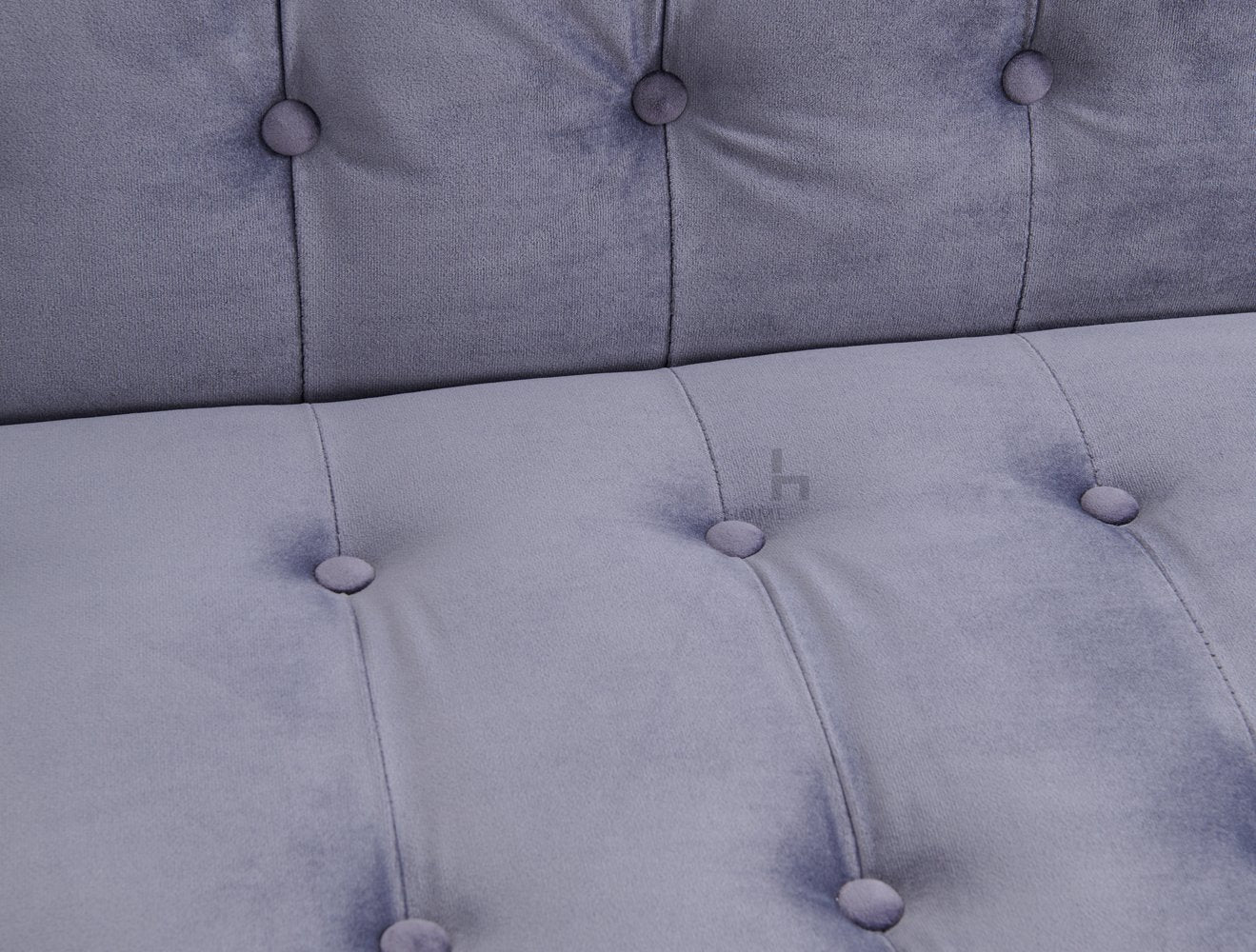 Windsor Velvet Sofa Bed With Rose Gold Metal Legs, Grey Velvet - Image 5