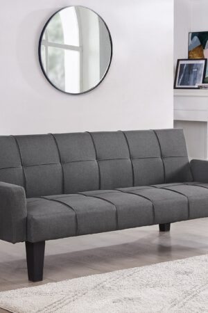 Levine Fabric Sofa Bed, Dark Grey