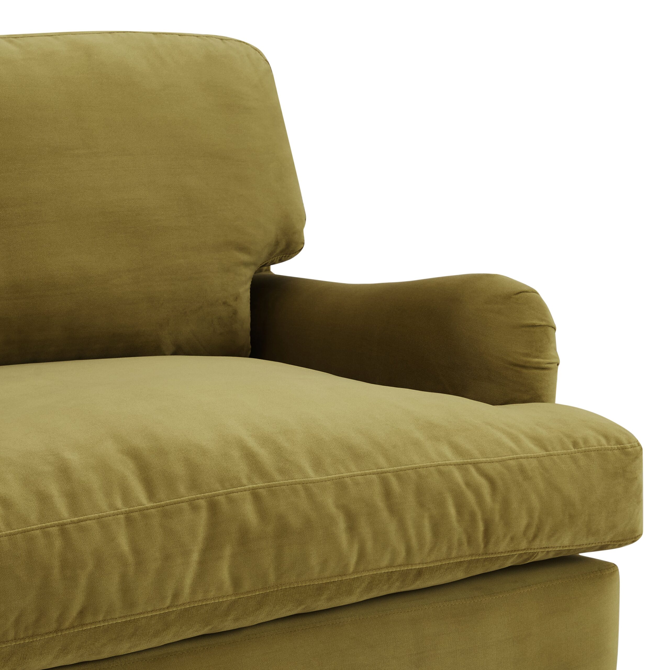 Oxford Loveseat, Olive Green Velvet - Image 6